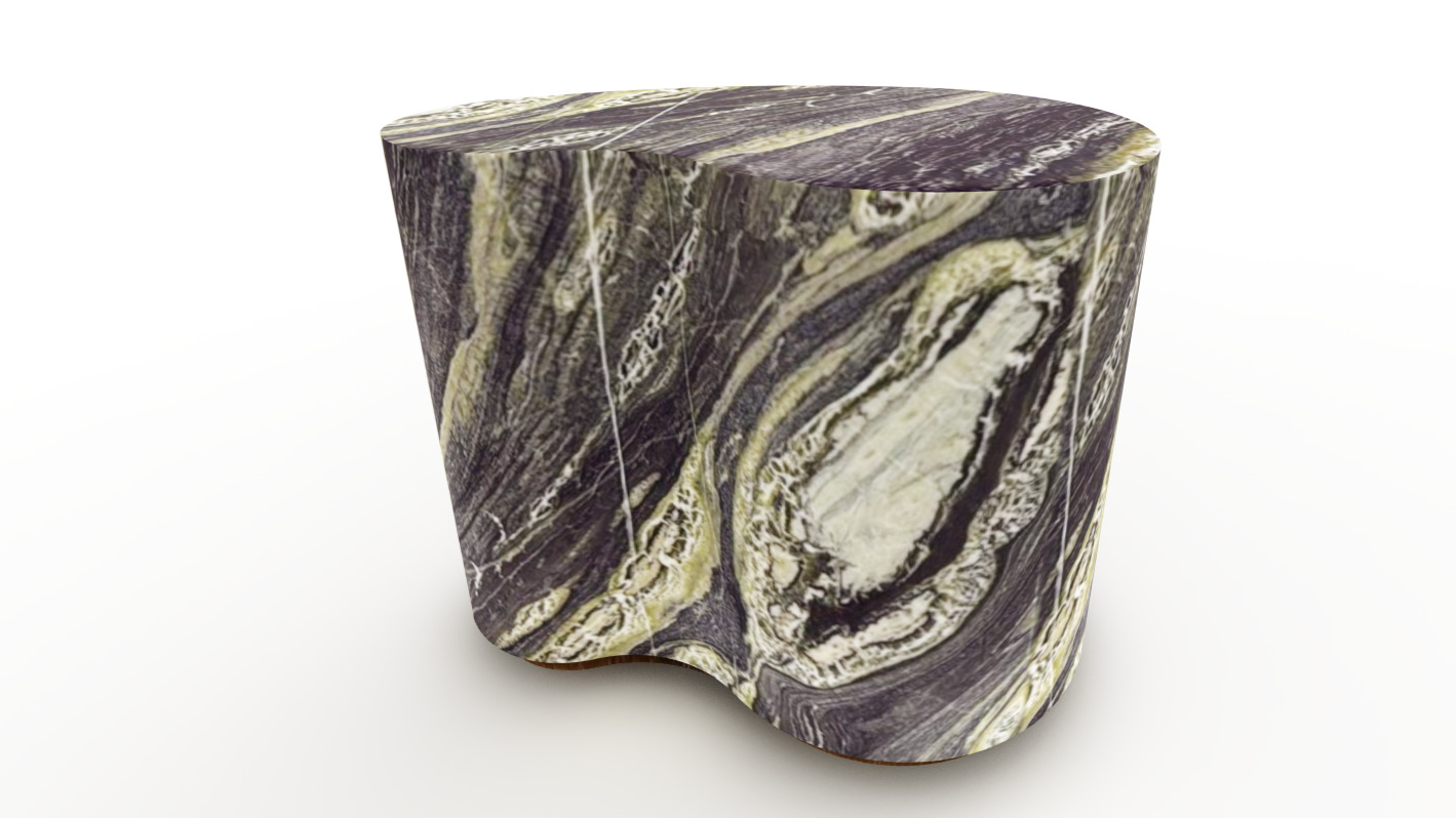 STONE SIDE TABLE 3D model_1