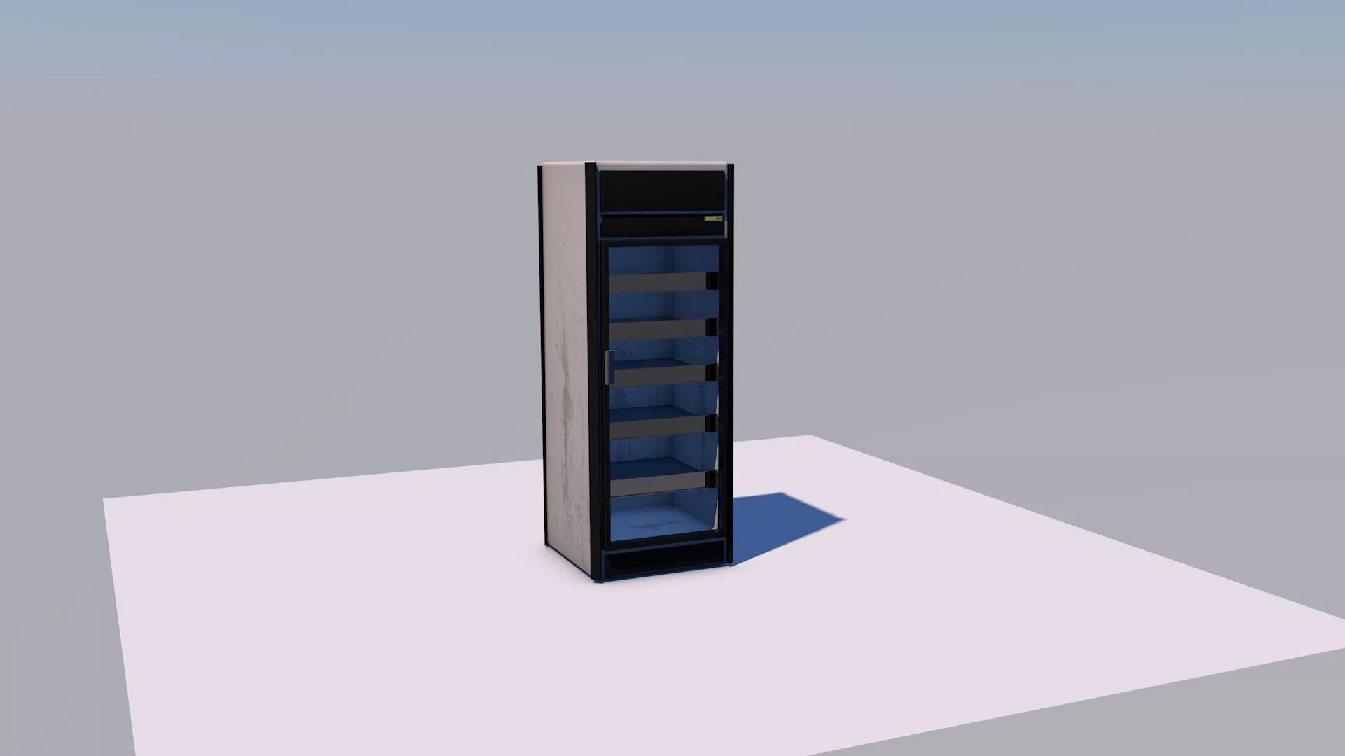 Convenience Store Wall Fridge Refrigerator 3D model