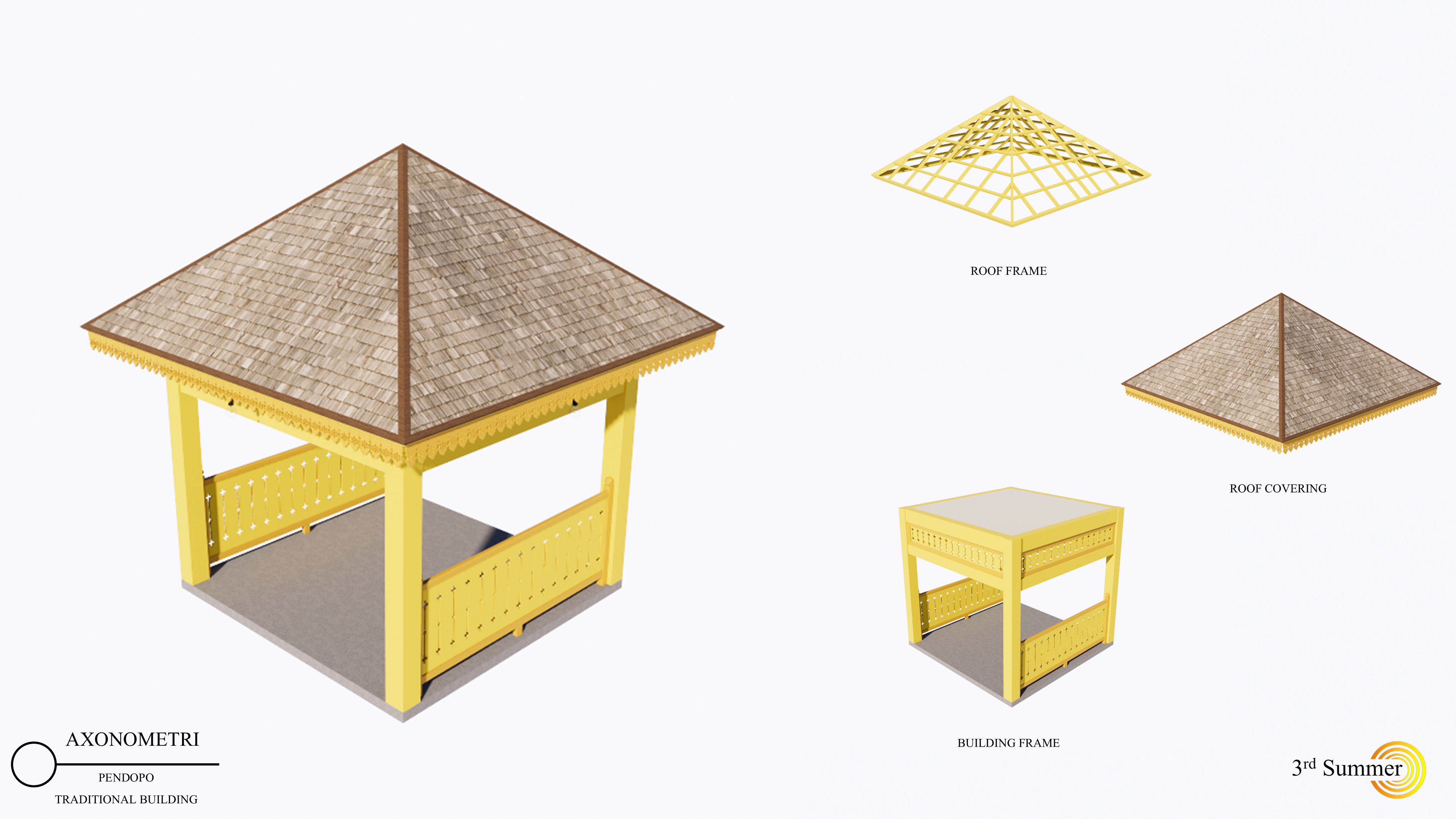 Pendopo of the Sambas Sultanate Palace 3D model_14