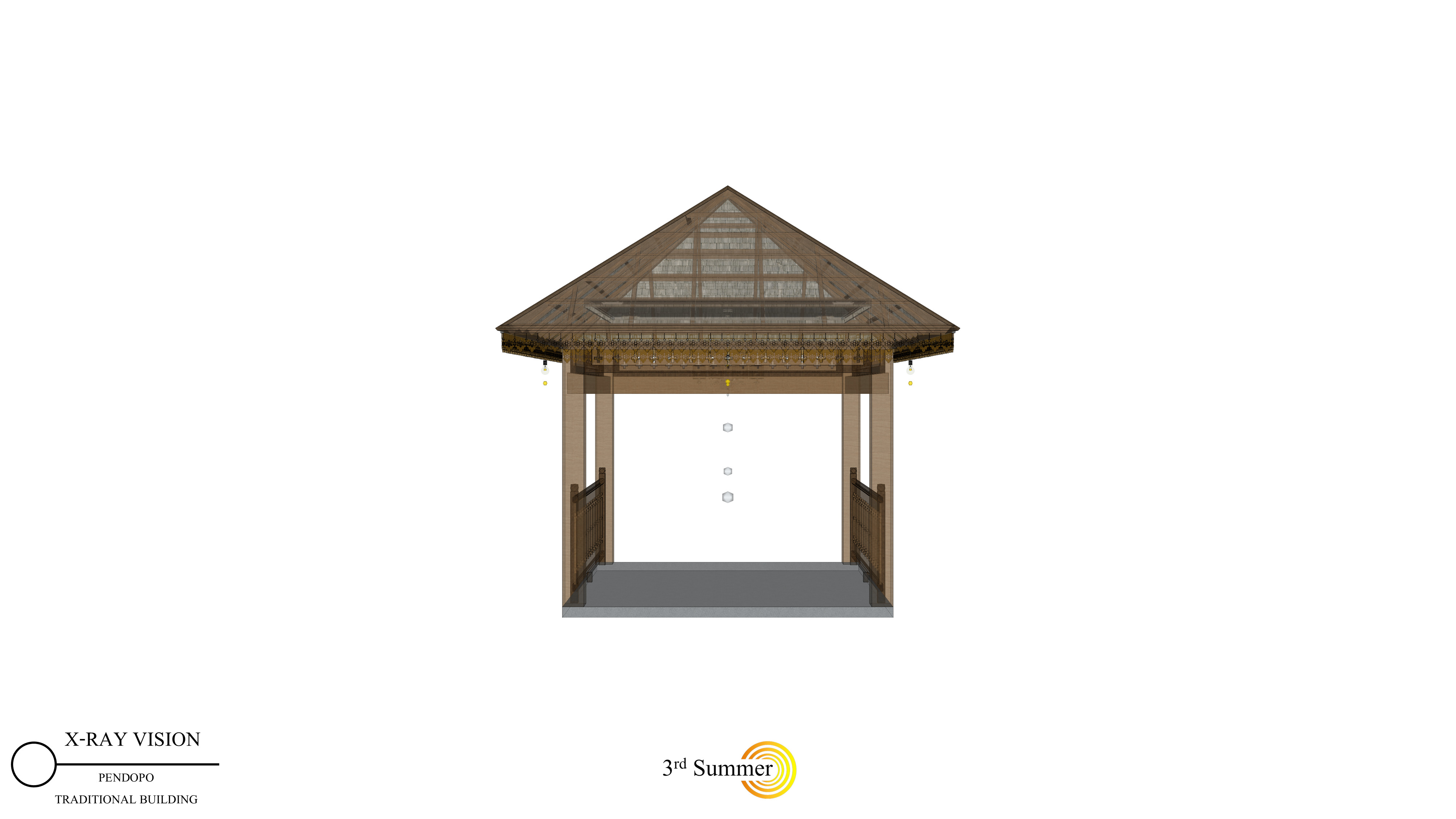 Pendopo of the Sambas Sultanate Palace 3D model_15