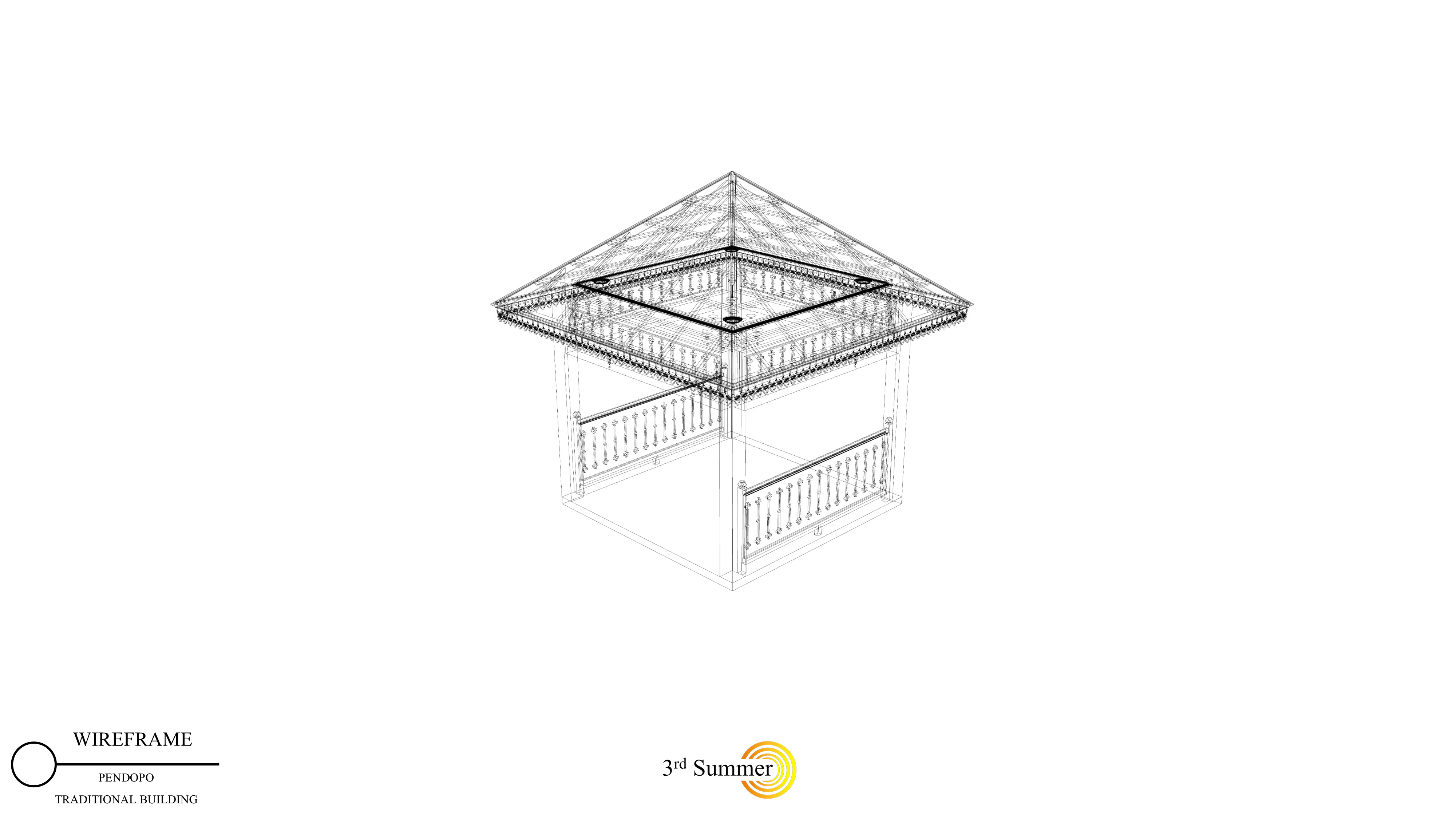 Pendopo of the Sambas Sultanate Palace 3D model_18