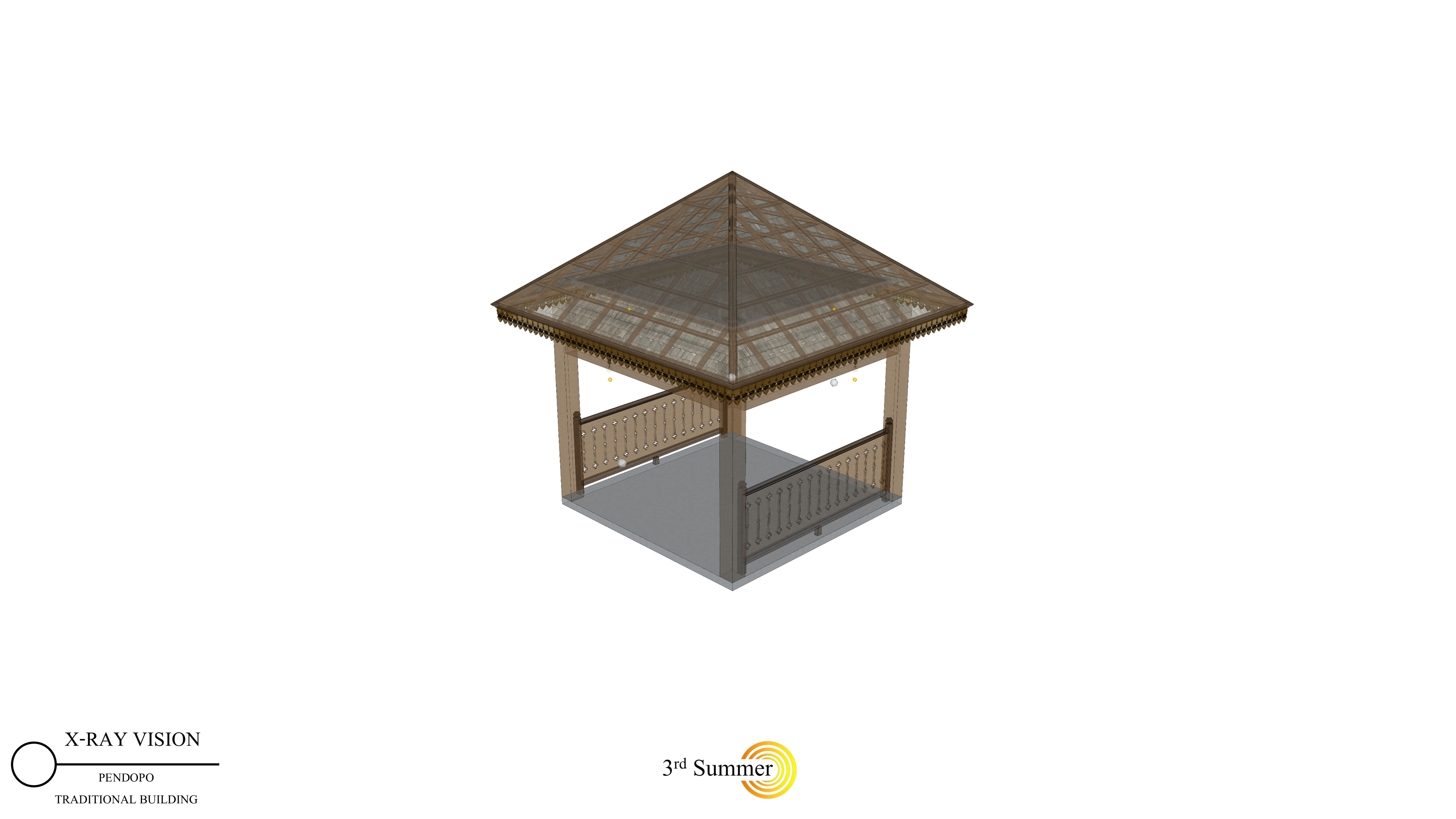 Pendopo of the Sambas Sultanate Palace 3D model_16