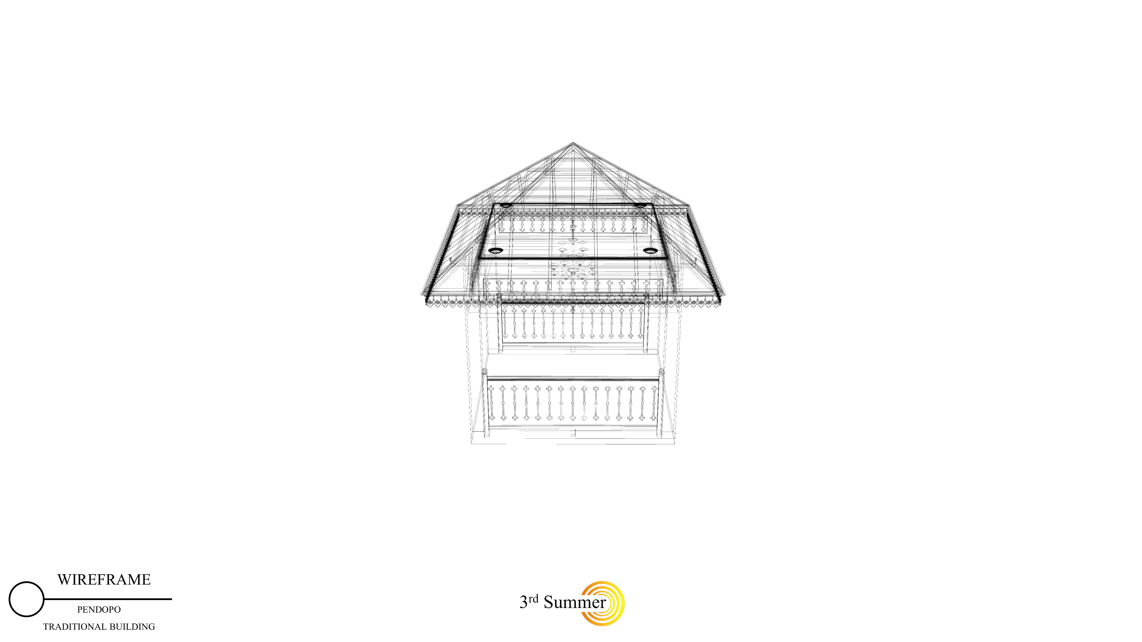 Pendopo of the Sambas Sultanate Palace 3D model_19