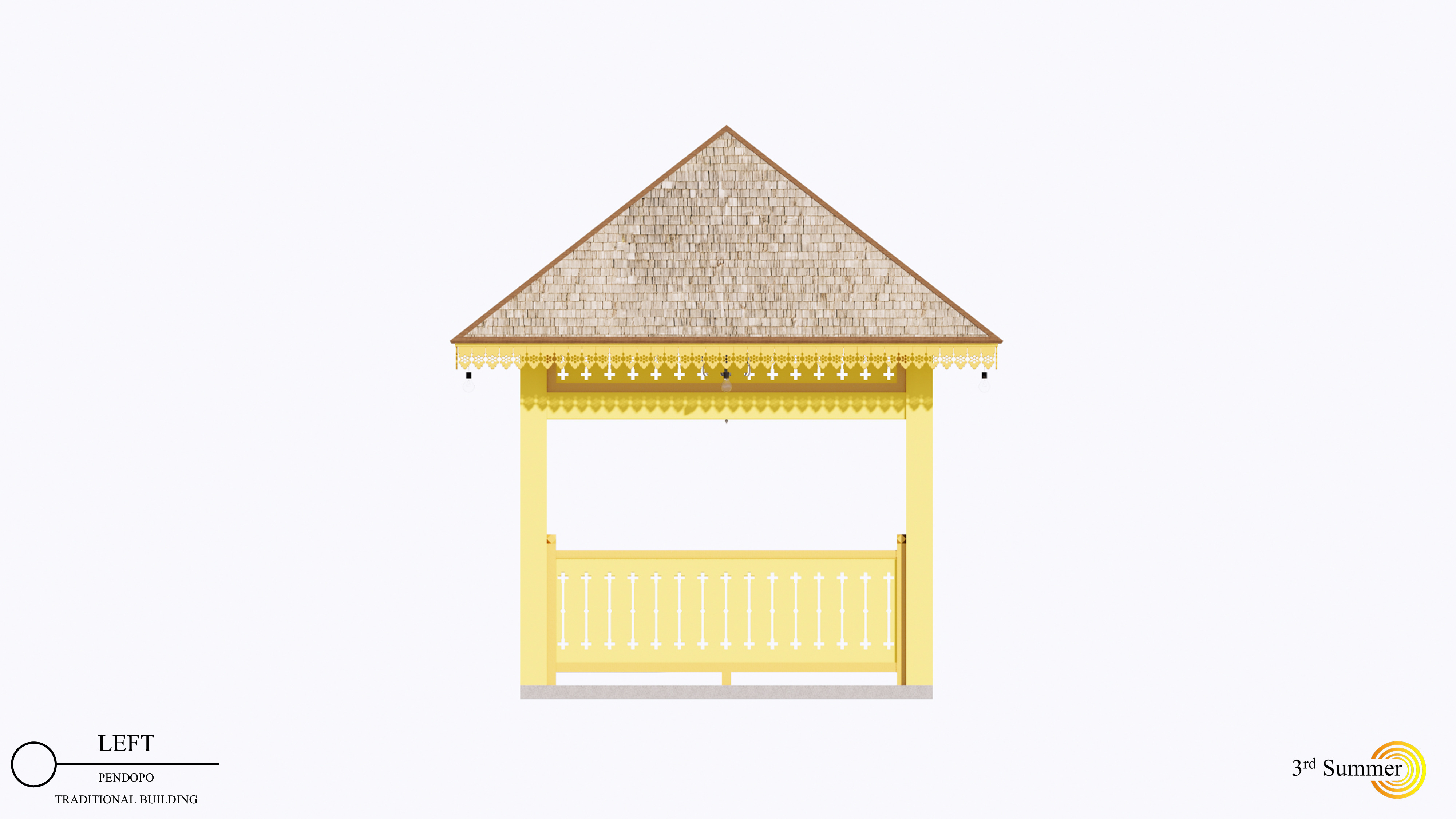 Pendopo of the Sambas Sultanate Palace 3D model_11