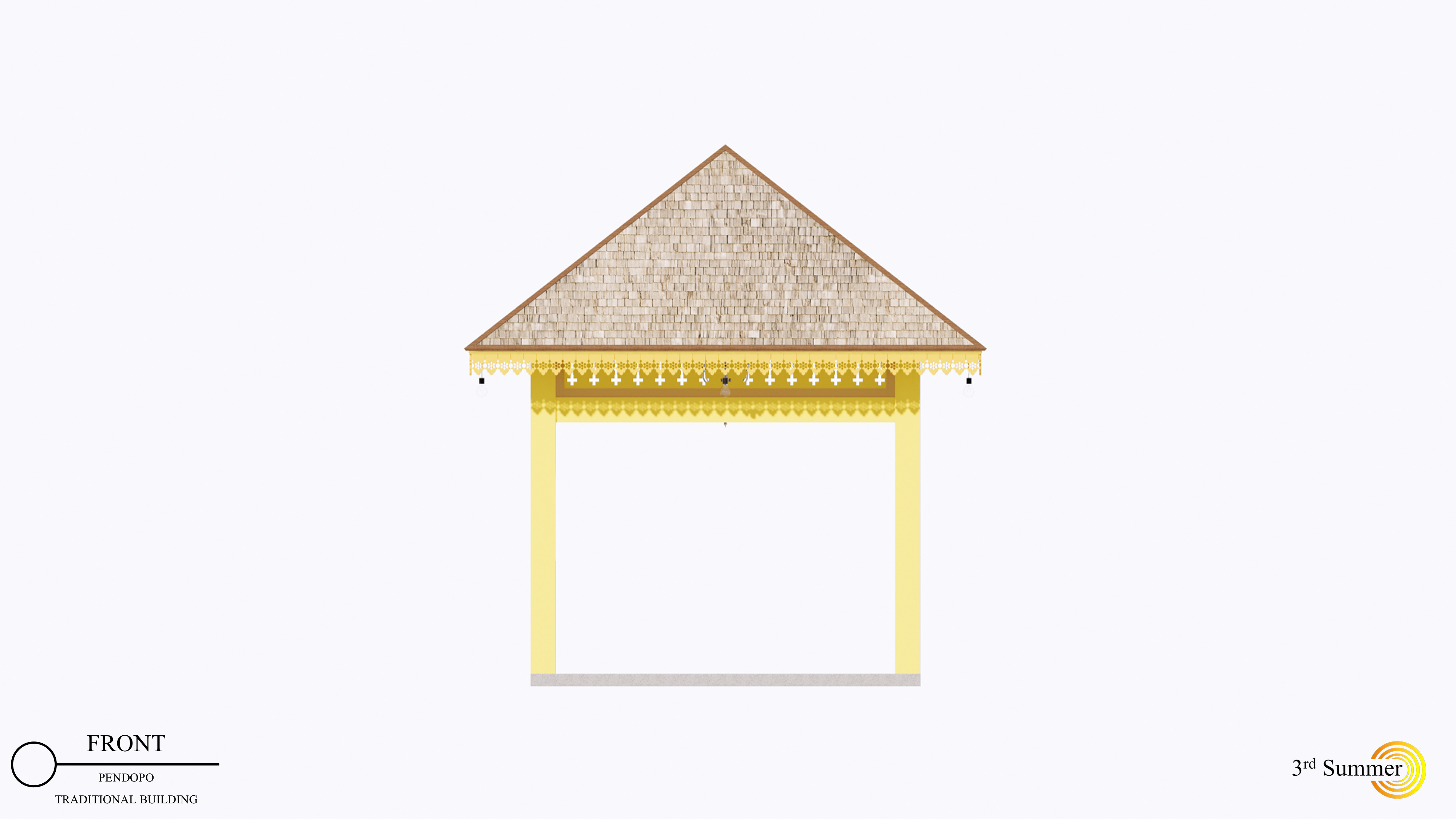 Pendopo of the Sambas Sultanate Palace 3D model_10