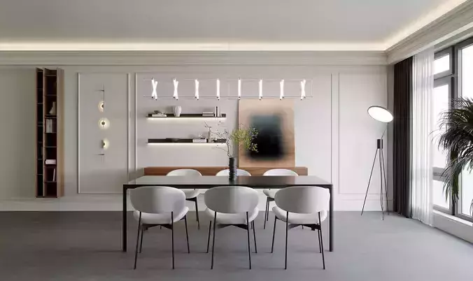 modern dining room interior scenes 80