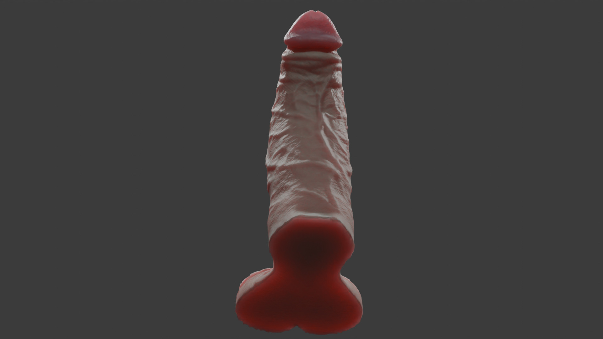Fat Penis Rigged Lowpoly and Highpoly Low-poly 3D model_5