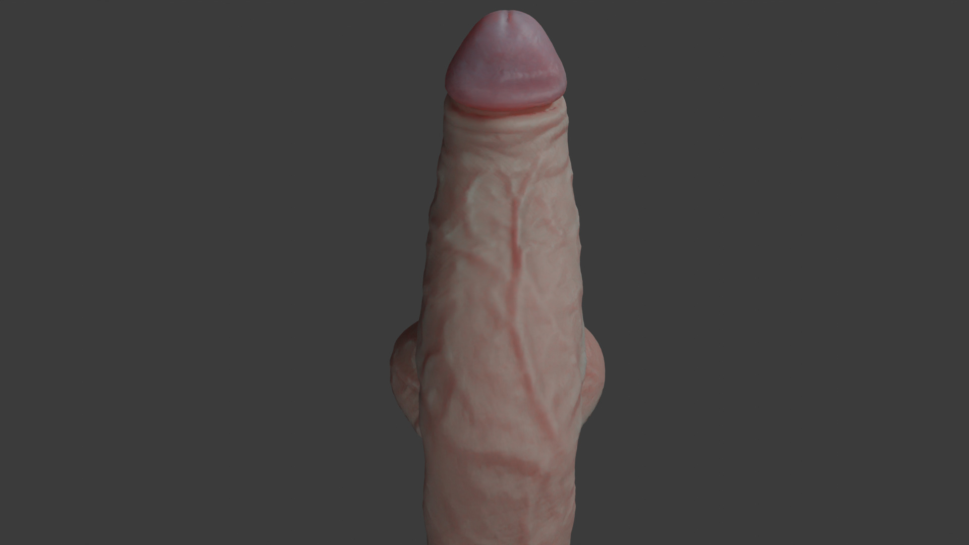 Fat Penis Rigged Lowpoly and Highpoly Low-poly 3D model_7