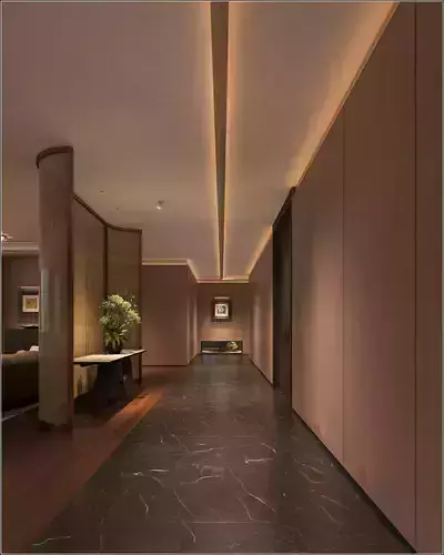 Modern Luxury Private Office Interior Scene