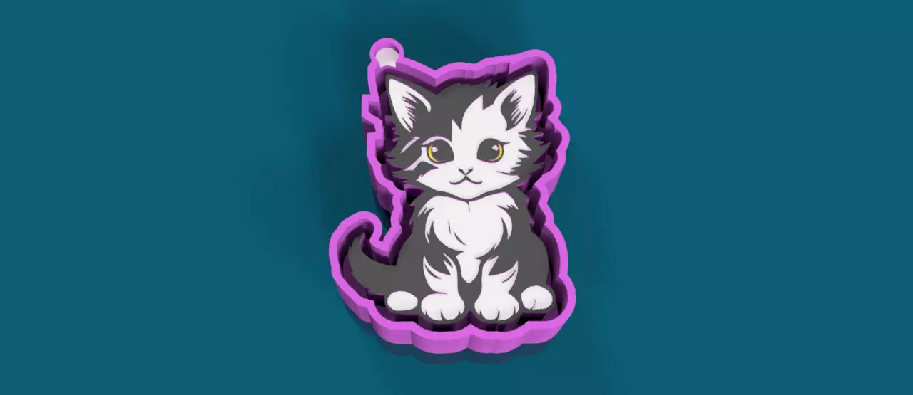 Cat 2 Freshie Mold and Versatile 3D print model_0