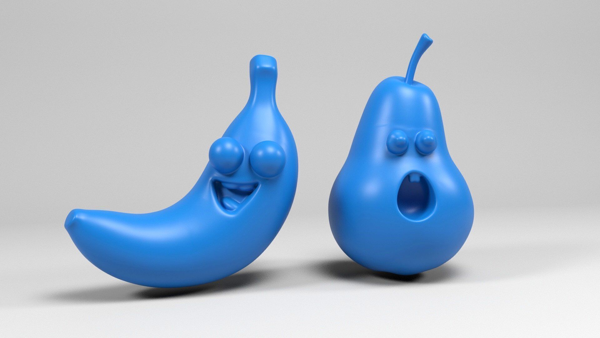 Fruit characters 3D print model_8