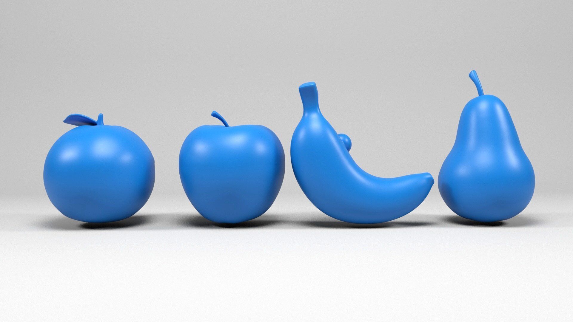 Fruit characters 3D print model_5