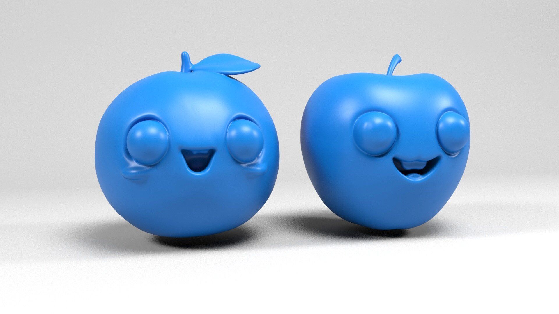 Fruit characters 3D print model_7