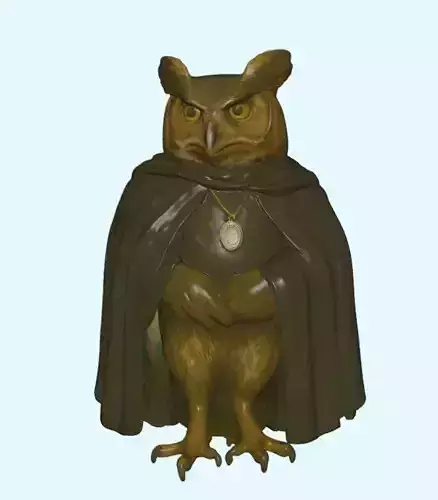 Count Owl The Watchful Noble 3D print model