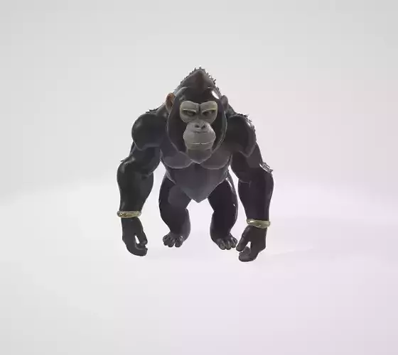 Majestic Tribal Ape - Stylized 3D Model