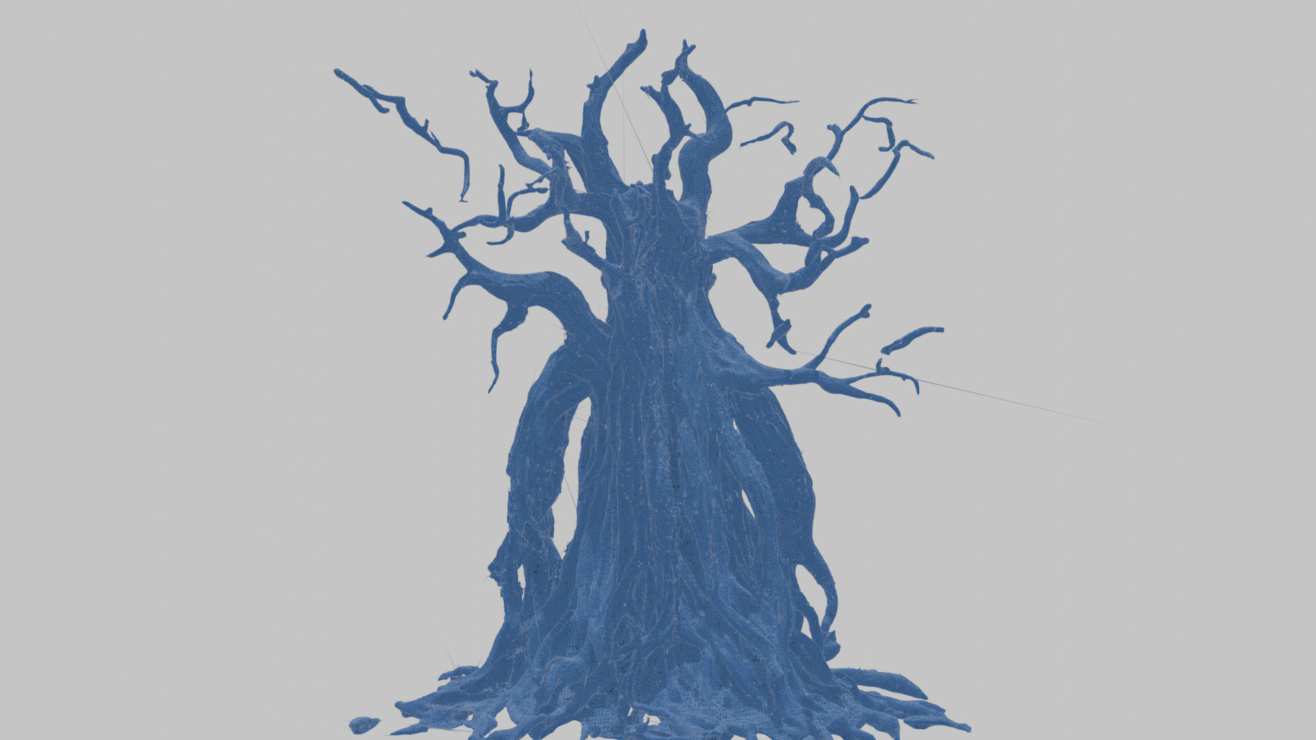 Haunted Tree with Skull 3D Model Low-poly 3D model_13