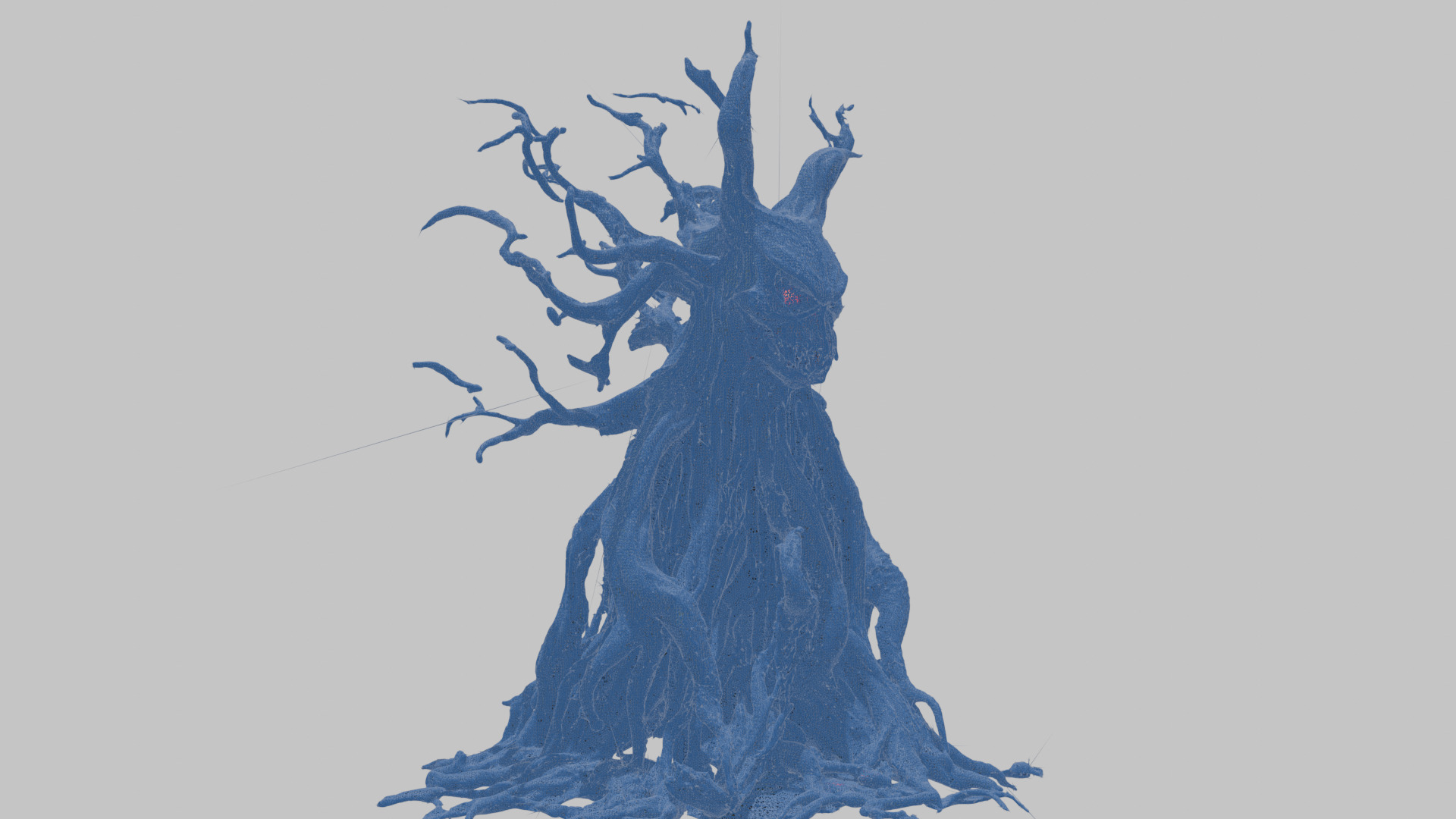 Haunted Tree with Skull 3D Model Low-poly 3D model_10