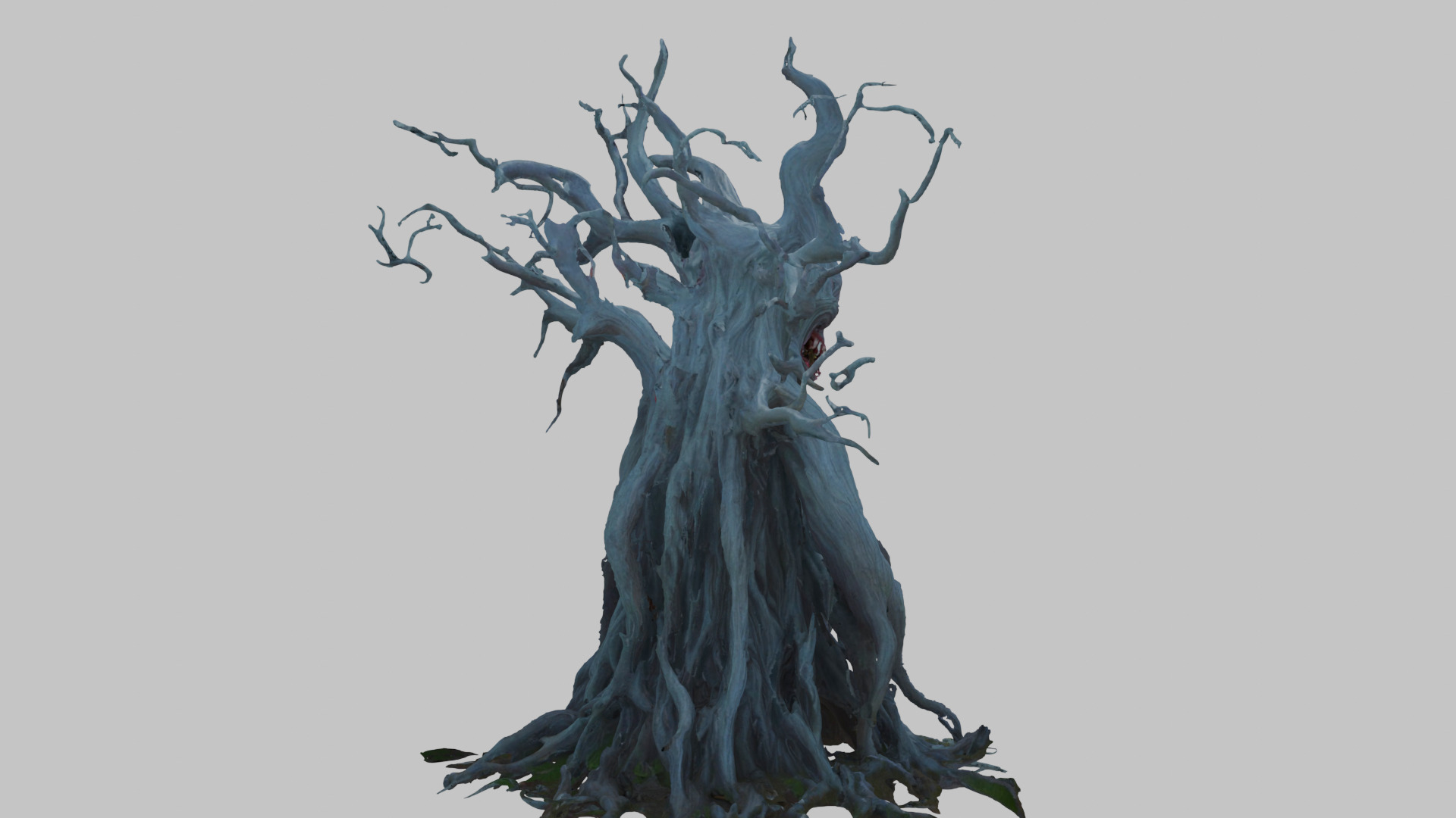 Haunted Tree with Skull 3D Model Low-poly 3D model_3