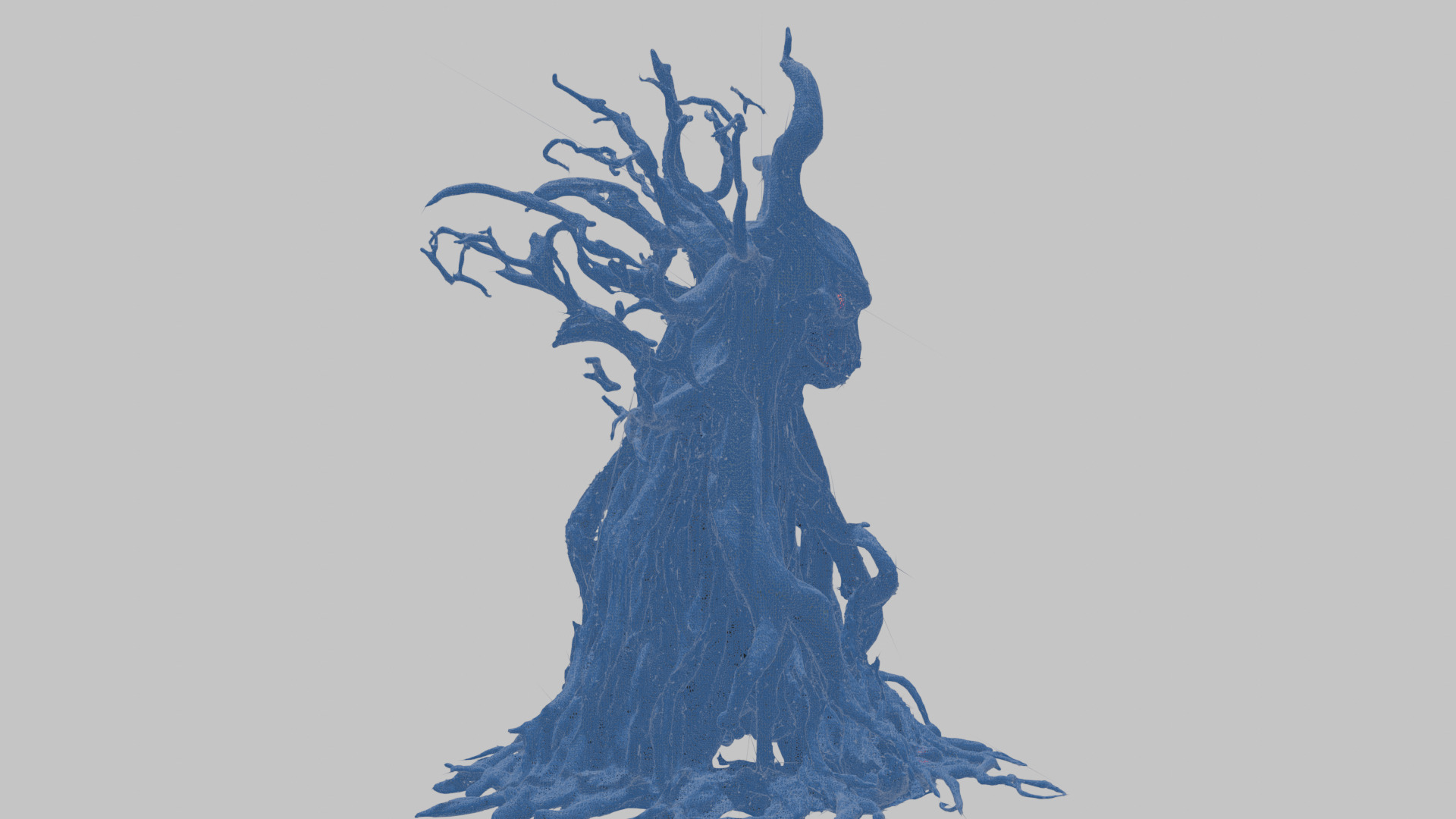 Haunted Tree with Skull 3D Model Low-poly 3D model_11
