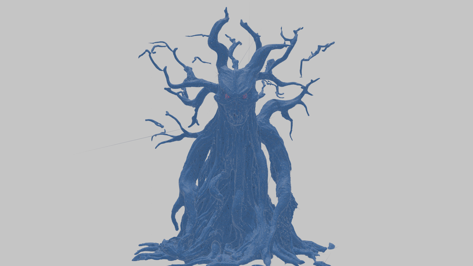 Haunted Tree with Skull 3D Model Low-poly 3D model_9