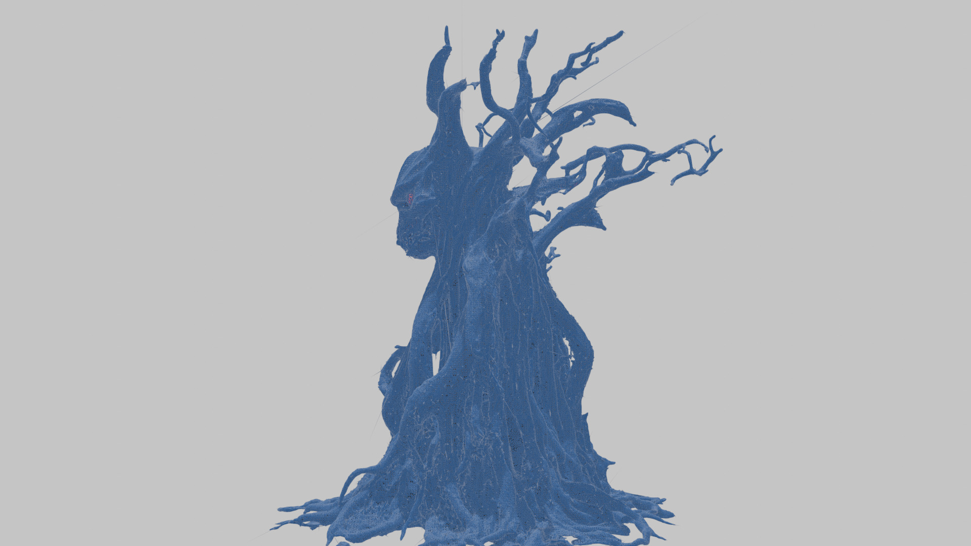 Haunted Tree with Skull 3D Model Low-poly 3D model_15