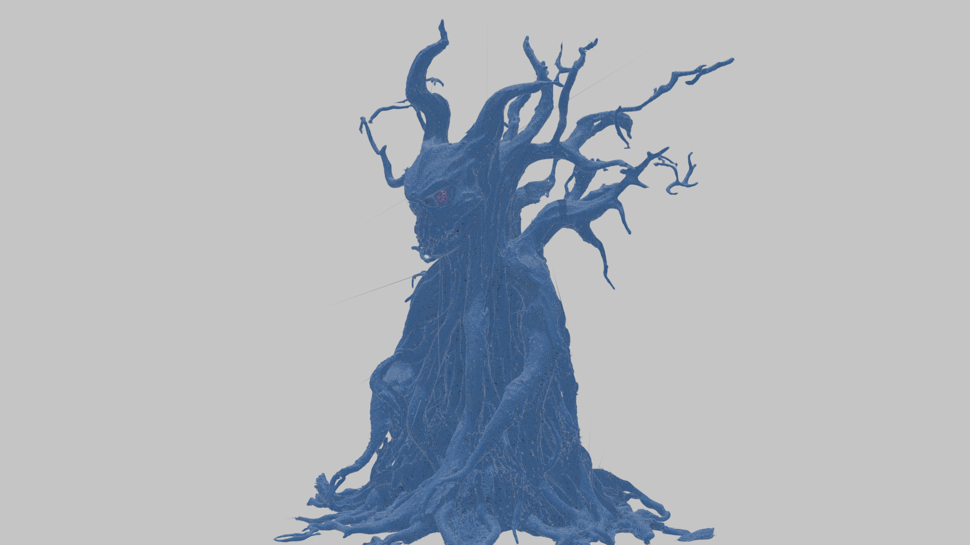 Haunted Tree with Skull 3D Model Low-poly 3D model_16