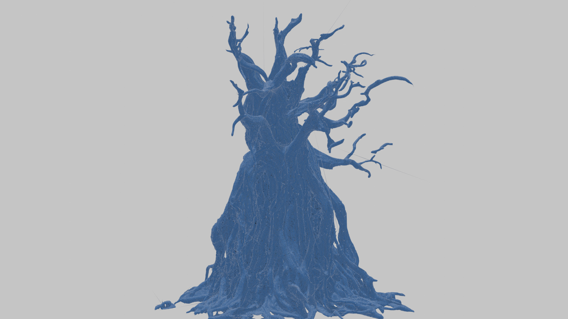 Haunted Tree with Skull 3D Model Low-poly 3D model_14