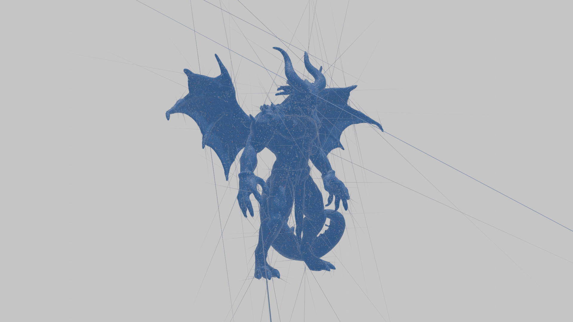 Red Dragon Wyvern 3D Model Low-poly 3D model_10