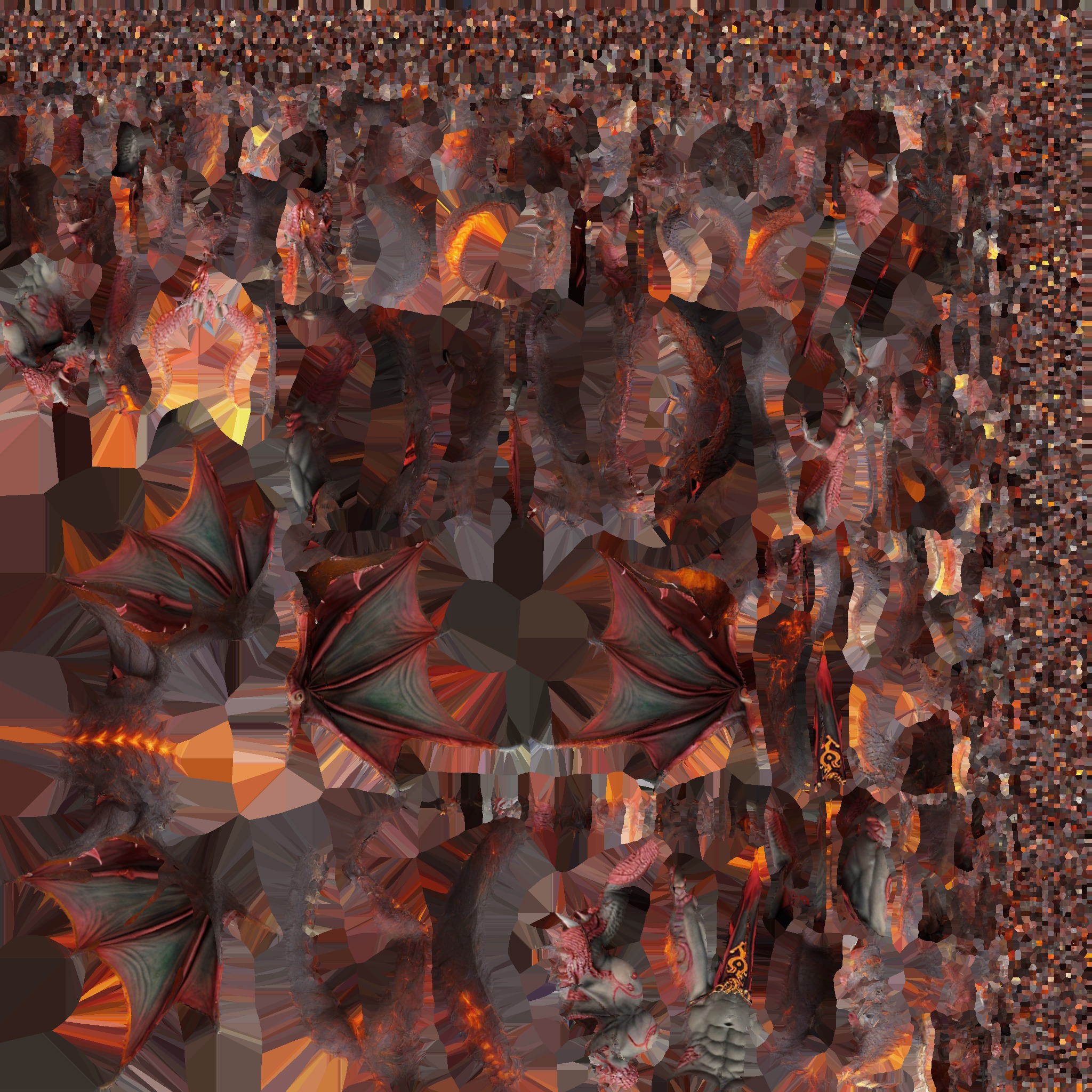 Red Dragon Wyvern 3D Model Low-poly 3D model_8