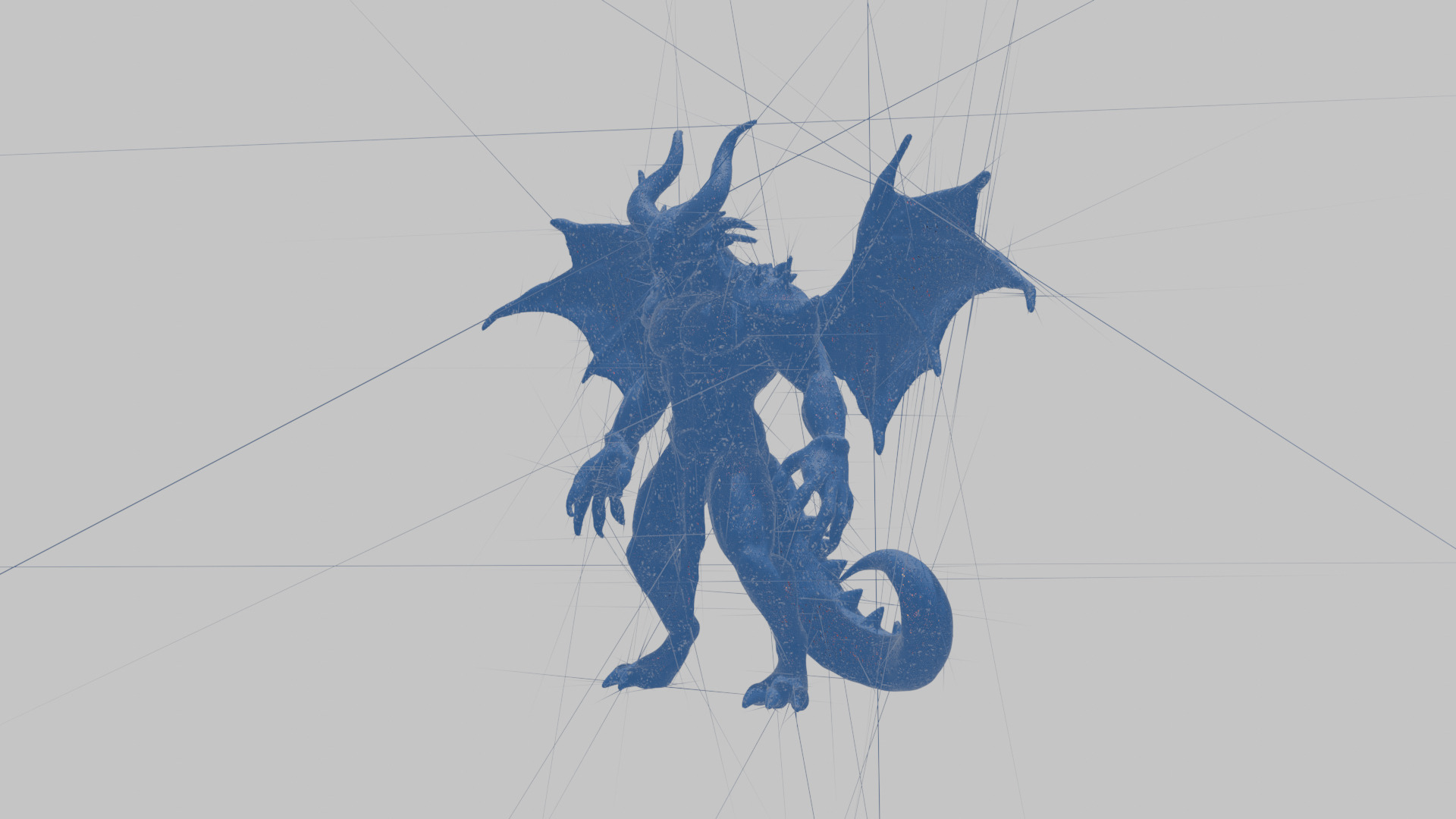 Red Dragon Wyvern 3D Model Low-poly 3D model_16