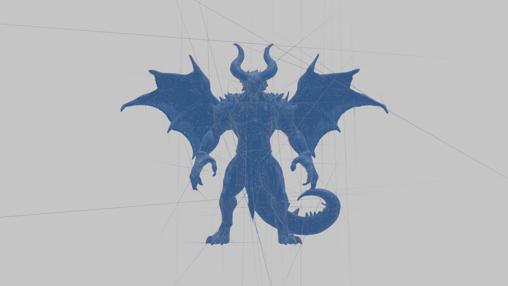 Red Dragon Wyvern 3D Model Low-poly 3D model_9