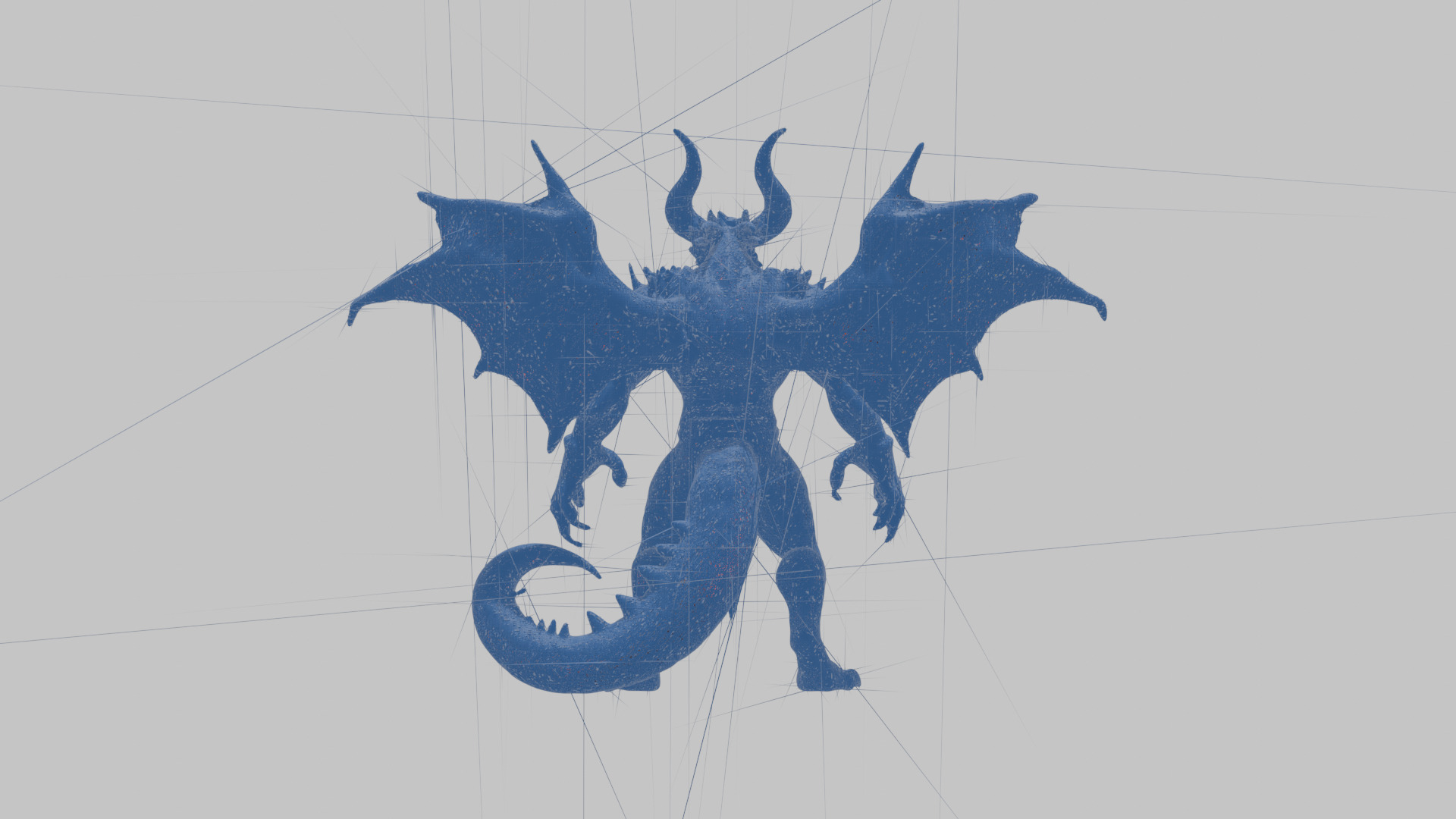 Red Dragon Wyvern 3D Model Low-poly 3D model_13