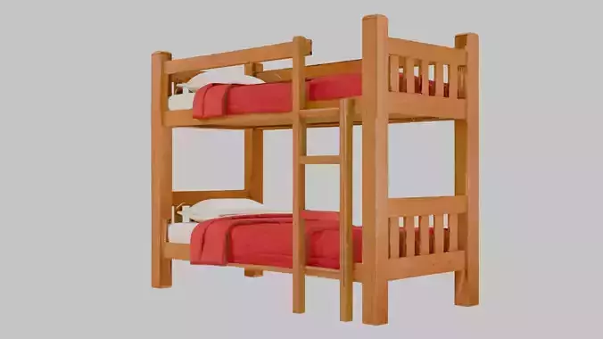 Wooden Bunk Bed
