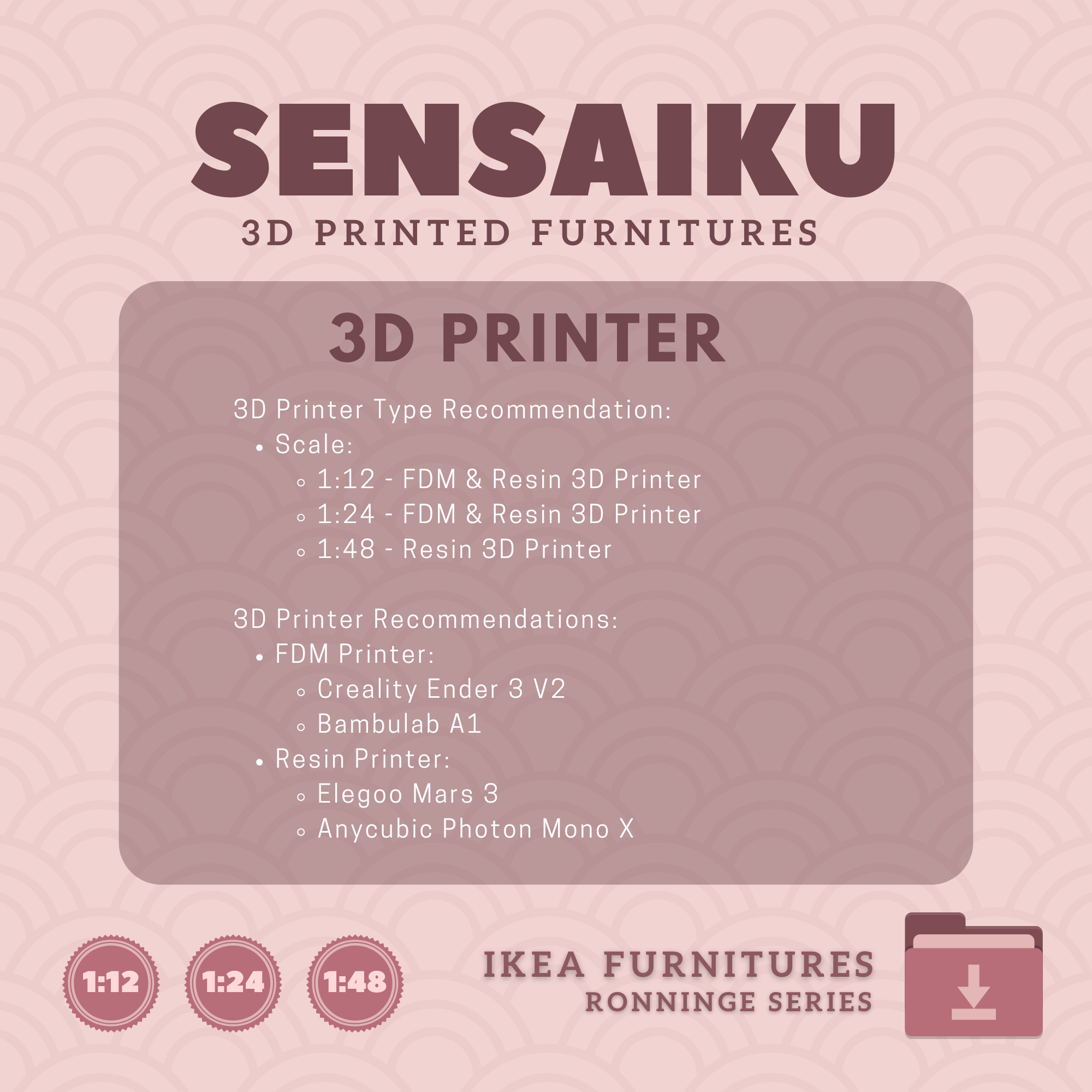RONNINGE Table 68 In for Mini Dollhouse - IKEA - 3D Print 3D print model_7
