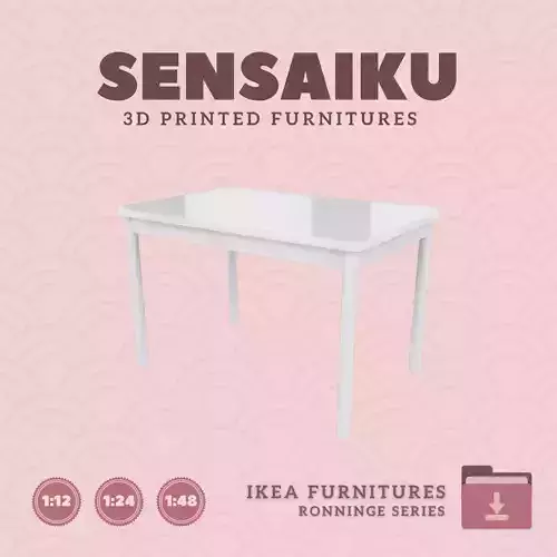 RONNINGE Table 68 In for Mini Dollhouse - IKEA - 3D Print