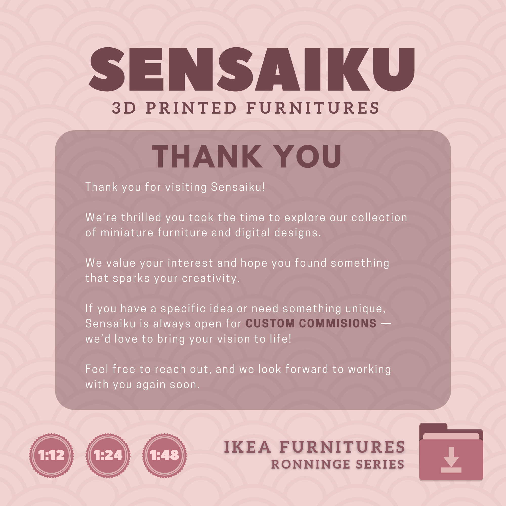 RONNINGE Table 68 In for Mini Dollhouse - IKEA - 3D Print 3D print model_8
