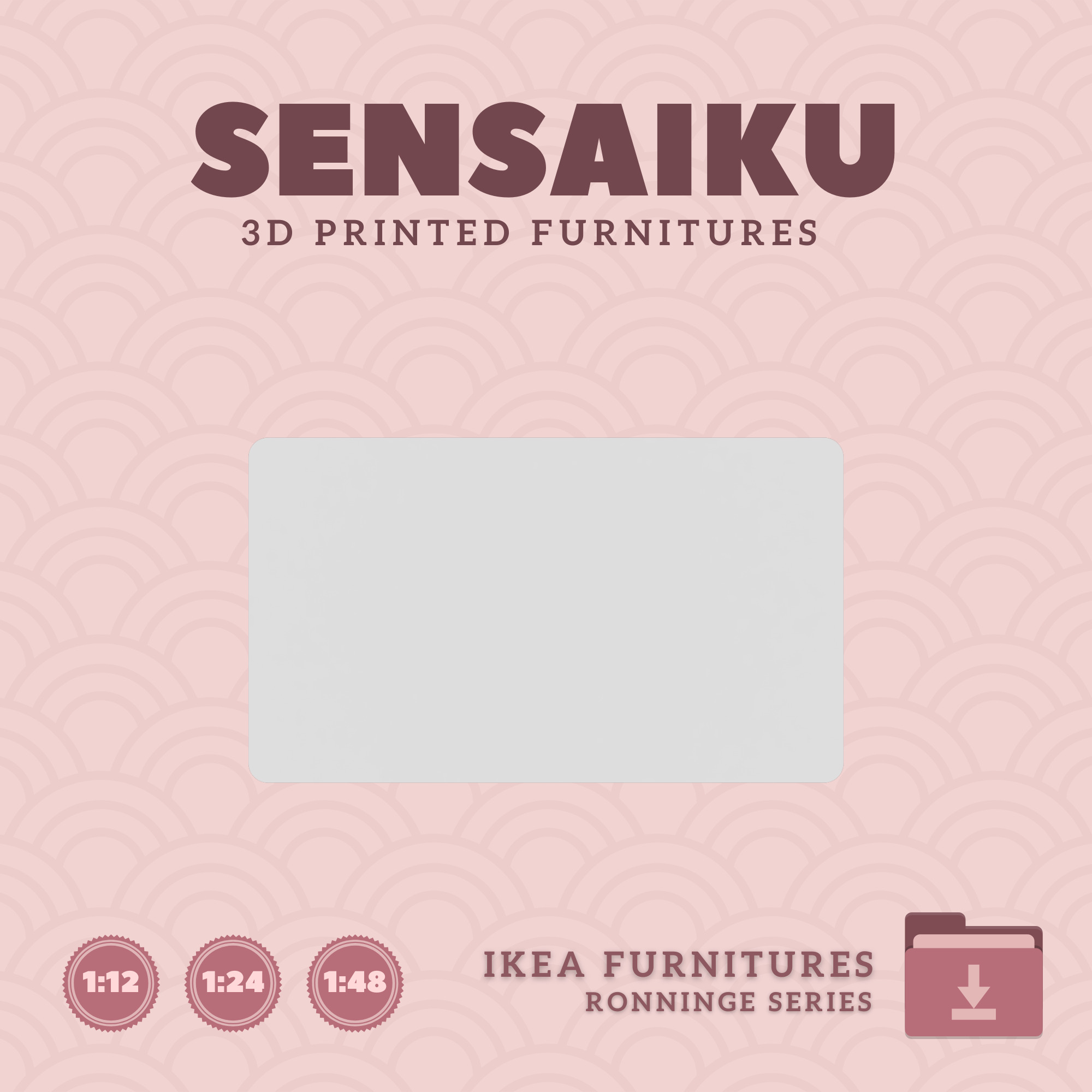 RONNINGE Table 61 In In for Mini Dollhouse - IKEA - 3D Print 3D print model_2