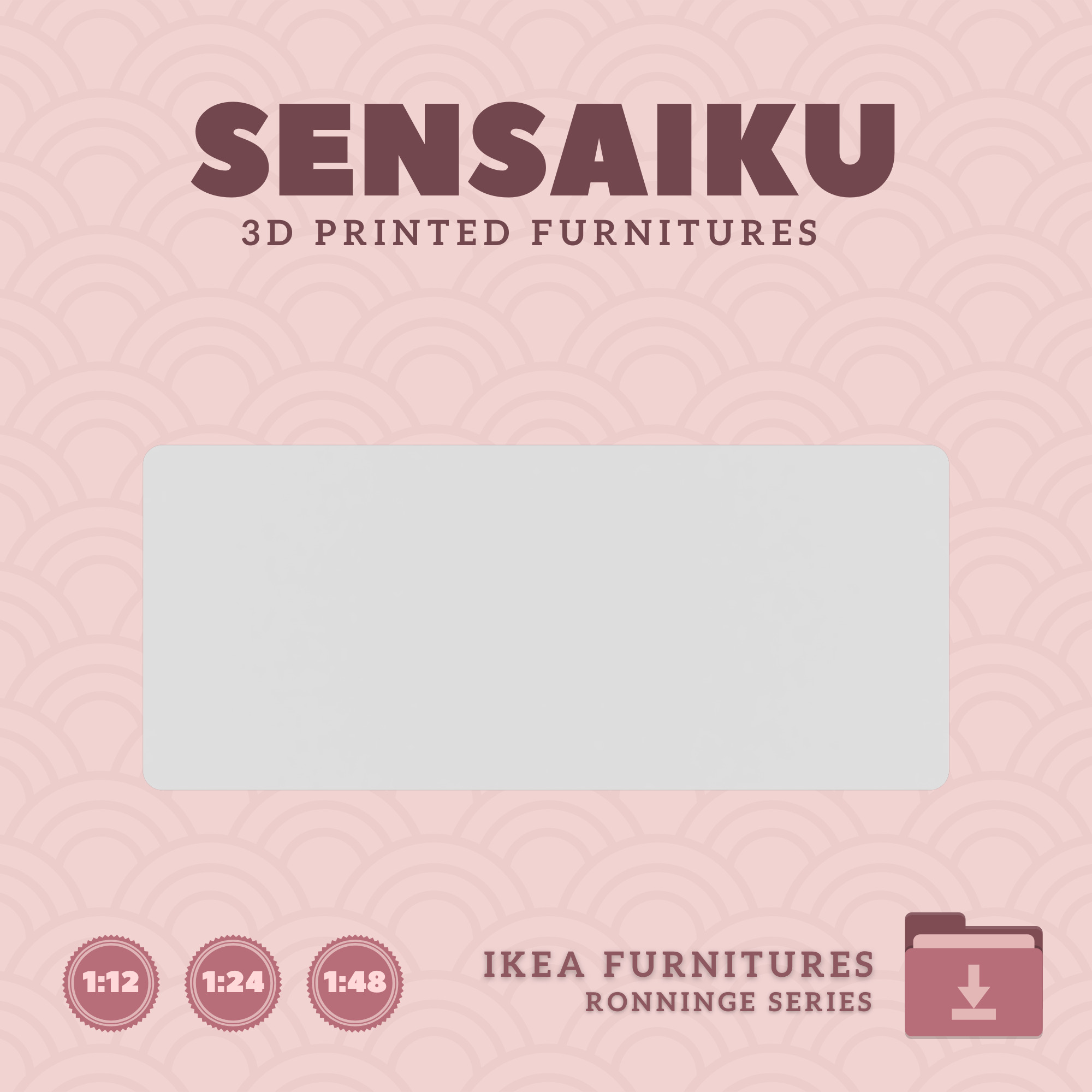 RONNINGE Table 82 In In for Mini Dollhouse - IKEA - 3D Print 3D print model_3