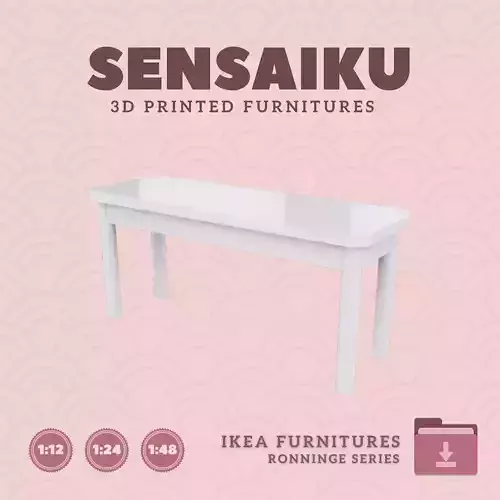 RONNINGE Bench for Miniature Dollhouse - IKEA - 3D Print 