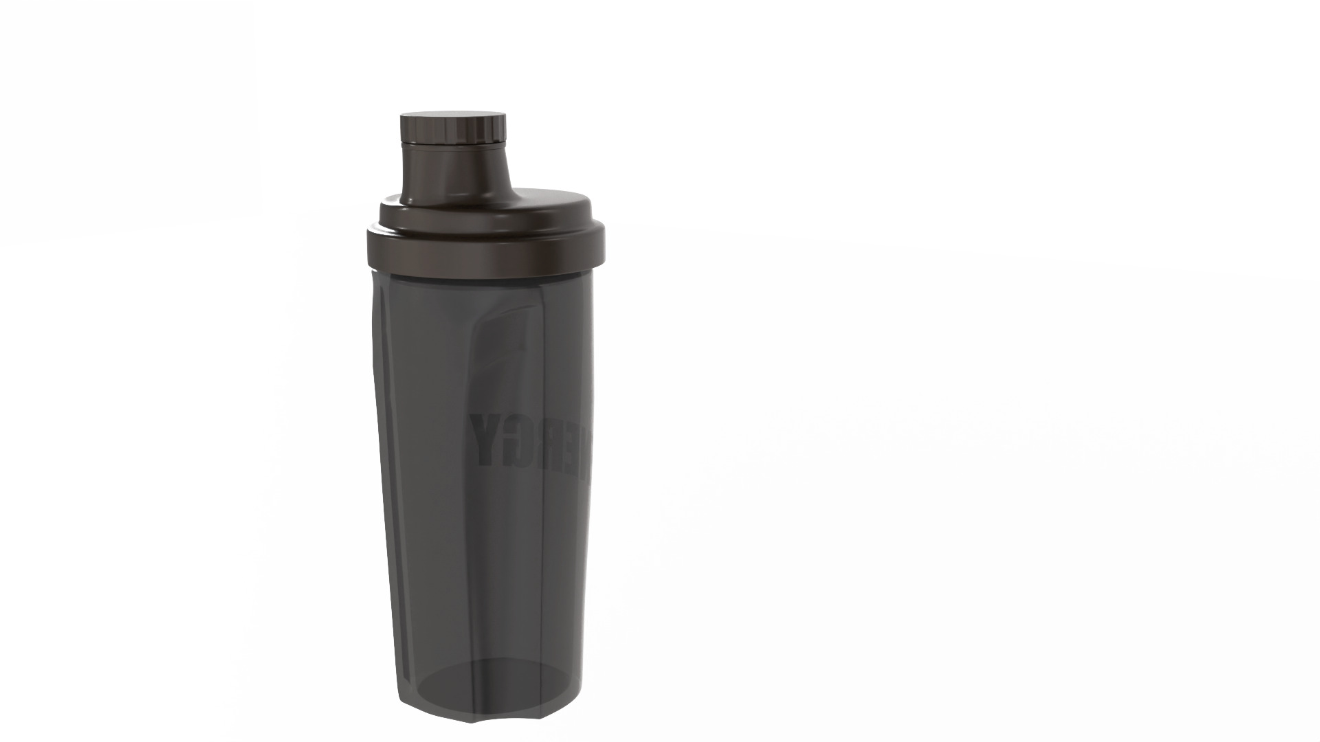 Protein Shake Bottle 3D model_1