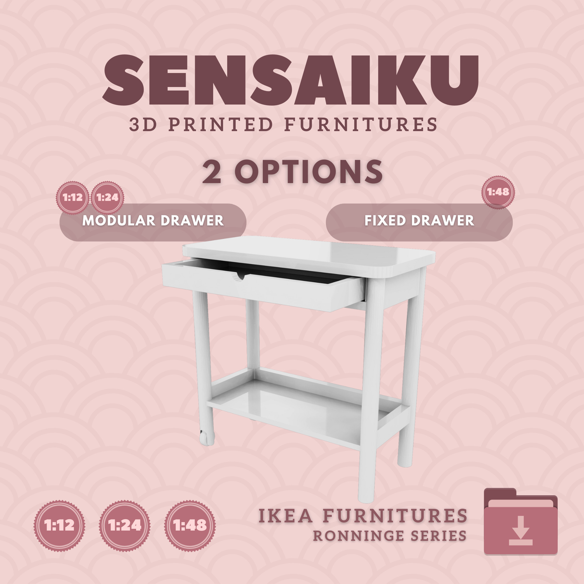 RONNINGE Utility Cart for Miniature Dollhouse - IKEA - 3D Print 3D print model_3