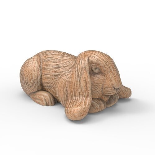 Rabbit Sculpture Bunny Animal Figurine 3D print model