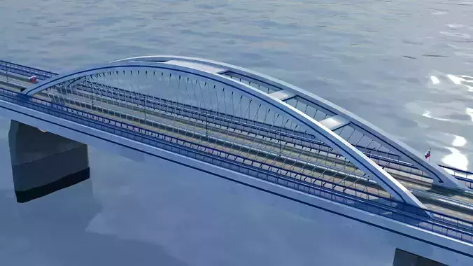 Most Apollo Bridge High Quality 3D Model Textured