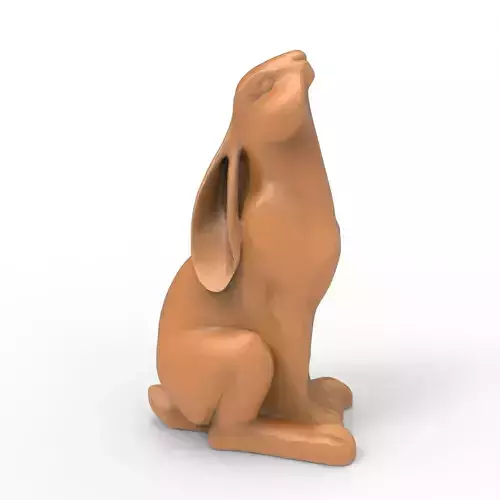 Rabbit Sculpture Hare Bunny Animal Figurine For Garden