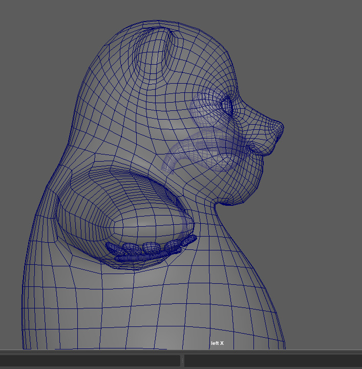 Panda Low-poly 3D model_5