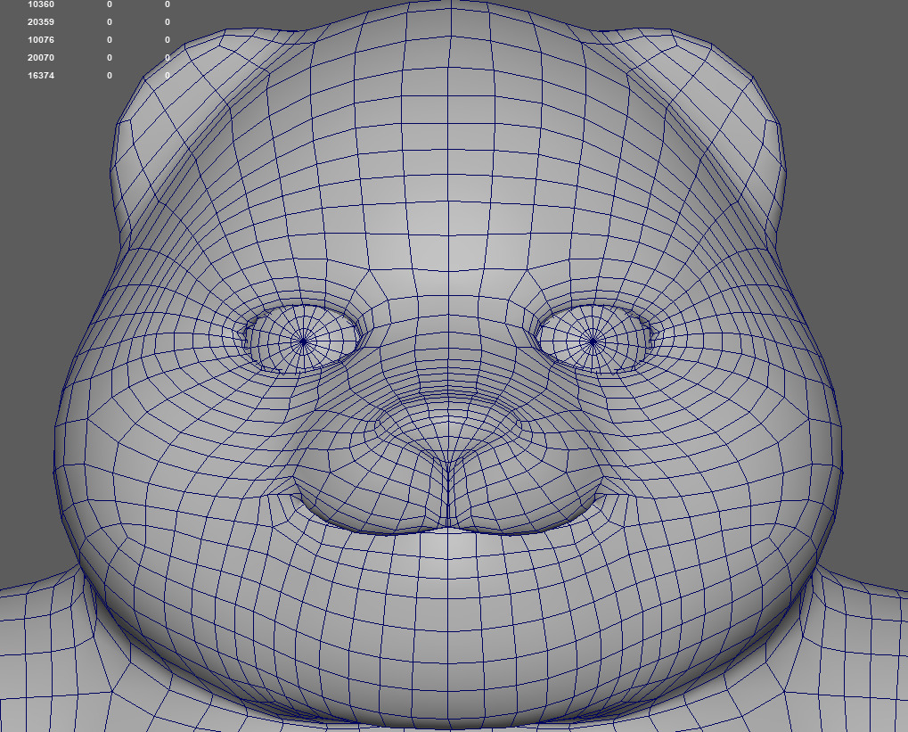 Panda Low-poly 3D model_6