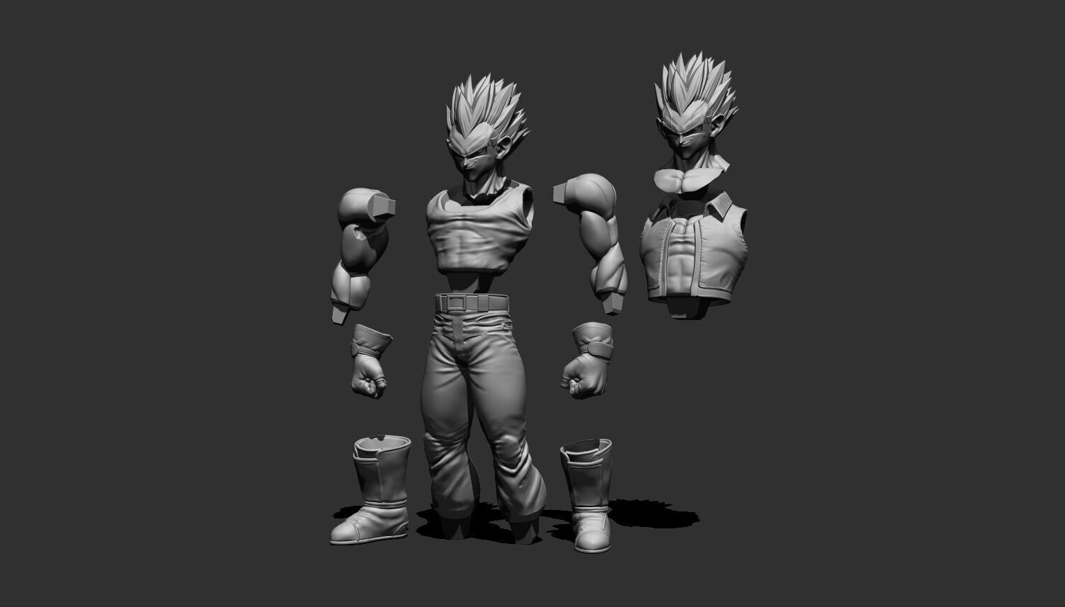 vegeta From GT version 3D print model_6
