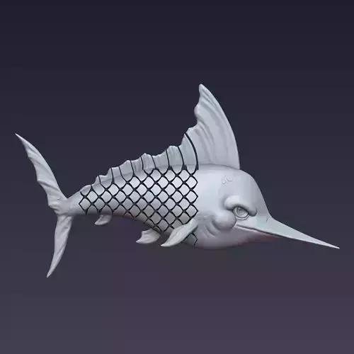 The Marlin Articulated 3D print model The Marlin Articulated 3D print model