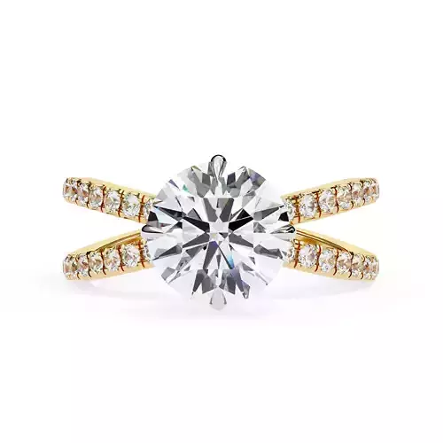 Pave band Cross Round eternity diamond ring for engagement 