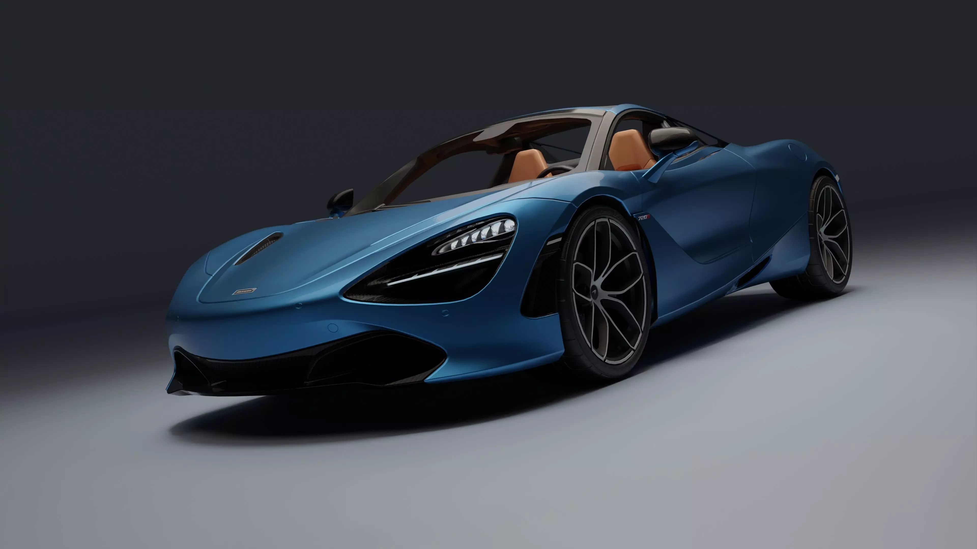 McLaren 720S Spider Low-poly 3D model